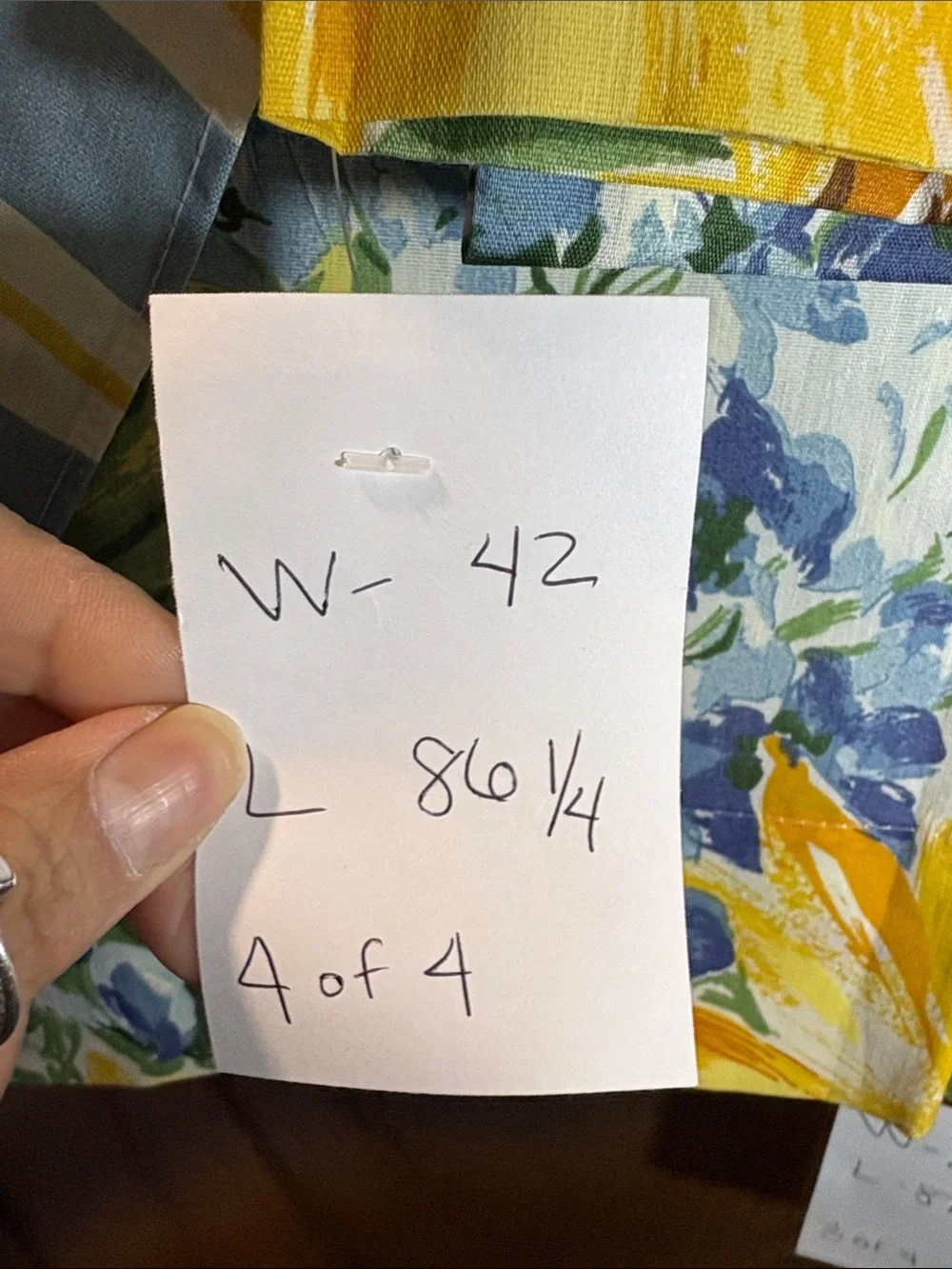 4 piece NWOT Vintage 90’s Bright Sunflower Floral Scarf - Yellow, Green, Blue LL